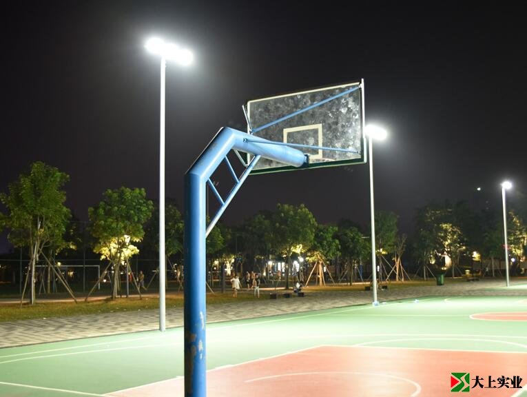 6套燈桿夜間實拍圖