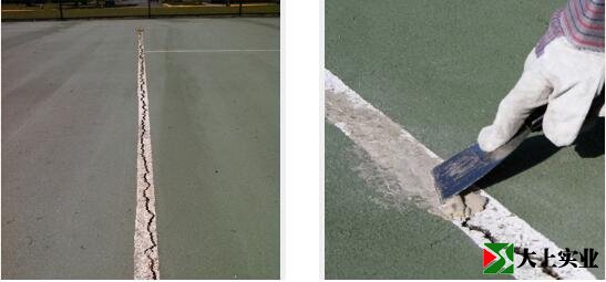 丙烯酸網球場裂縫