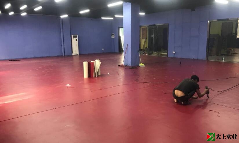 pvc籃球場地板施工