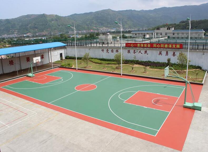 做一個(gè)硅PU籃球場多少錢