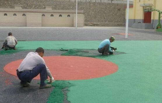 籃球場(chǎng)EPDM塑膠地面施工方法