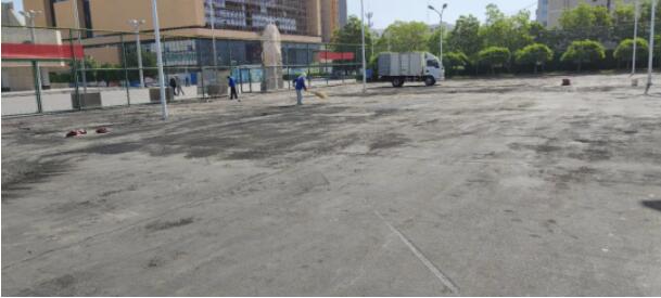 籃球場(chǎng)面層鏟除